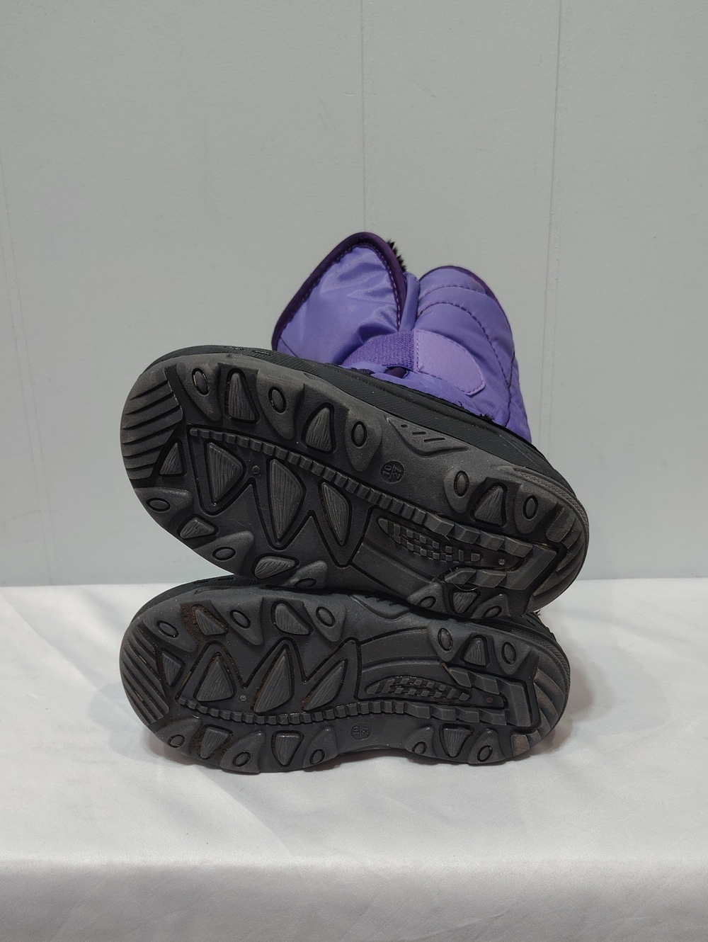 Kamik Snowbug 5 Purple Kids Snow Boots with Black Faux Fur Lining Size 10 - Picture 4 of 6